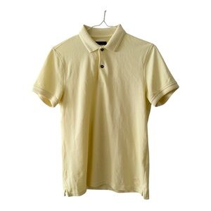 Massimo Dutti Men’s Polo Shirt Size Small Butter Yellow Cotton